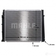 Радиатор охлаждения двигателя MAHLE ORIGINAL TQM3E U 1437577425 CR 659 000S - Изображение 9
