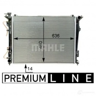 Радиатор охлаждения двигателя MAHLE ORIGINAL 5ZL PZK CR 1338 000P 1437579863 - Изображение 2