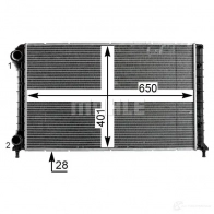 Радиатор охлаждения двигателя MAHLE ORIGINAL 1437579450 7PA6 7UP CR 1990 000P - Изображение 4