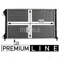 Радиатор охлаждения двигателя MAHLE ORIGINAL 1437579450 7PA6 7UP CR 1990 000P - Изображение 5