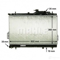 Радиатор охлаждения двигателя MAHLE ORIGINAL CR 1294 000P IU CVE 1437579296 - Изображение 6