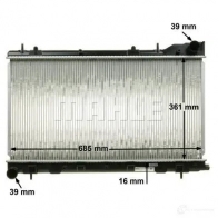 Радиатор охлаждения двигателя MAHLE ORIGINAL CR 1875 000S 1437579300 N GGFSB8 - Изображение 7