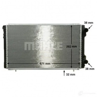 Радиатор охлаждения двигателя MAHLE ORIGINAL 1437579301 CR 474 000P V4V NI - Изображение 7
