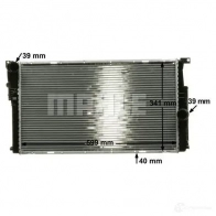 Радиатор охлаждения двигателя MAHLE ORIGINAL CR 1908 000P 1437580053 XWI8O C - Изображение 7