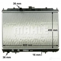 Радиатор охлаждения двигателя MAHLE ORIGINAL 43 40YVR CR 1877 000S 1437579837 - Изображение 7