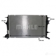 Радиатор охлаждения двигателя MAHLE ORIGINAL 1437579845 4 5C955L CR 857 000S - Изображение 9