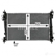 Радиатор охлаждения двигателя MAHLE ORIGINAL 1437579860 CR 1986 000P 2F YZ29F - Изображение 4