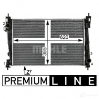 Радиатор охлаждения двигателя MAHLE ORIGINAL 1437579860 CR 1986 000P 2F YZ29F - Изображение 5