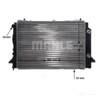 Радиатор охлаждения двигателя MAHLE ORIGINAL CR 416 000S R0OE WA 1437579330 - Изображение 9
