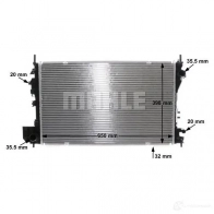 Радиатор охлаждения двигателя MAHLE ORIGINAL 1437580292 CR 834 000S ZQ BRLK - Изображение 9