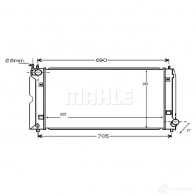 Радиатор охлаждения двигателя MAHLE ORIGINAL Z1VC UH3 1437579692 CR 1079 000S - Изображение 4