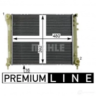 Радиатор охлаждения двигателя MAHLE ORIGINAL 1437580015 CR 2004 000P BF6 72 - Изображение 5