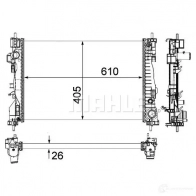 Радиатор охлаждения двигателя MAHLE ORIGINAL CR 1178 000P J WACU 1437584512 - Изображение 4