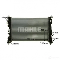 Радиатор охлаждения двигателя MAHLE ORIGINAL CR 1178 000P J WACU 1437584512 - Изображение 7