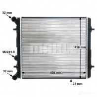 Радиатор охлаждения двигателя MAHLE ORIGINAL CR 367 000S 1437635372 7ENR XC5 - Изображение 8