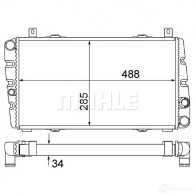 Радиатор охлаждения двигателя MAHLE ORIGINAL CR 2034 000S 1437635374 J1RNIP F - Изображение 5