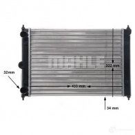 Радиатор охлаждения двигателя MAHLE ORIGINAL CR 408 000S 1437635383 G9G4W I - Изображение 9