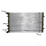 Радиатор системы охлаждения MAHLE ORIGINAL CR368001S XVYT Q 1437635385 - Изображение 14