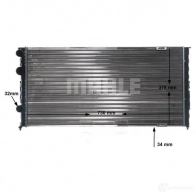 Радиатор охлаждения двигателя MAHLE ORIGINAL CR 409 000S 79PC R3P 1437636970 - Изображение 7