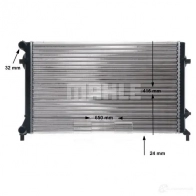 Радиатор охлаждения двигателя MAHLE ORIGINAL 1437636744 CR 30 001S V9 LQFIJ - Изображение 7