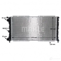 Радиатор охлаждения двигателя MAHLE ORIGINAL CR 1441 000S 1437584823 B75 B5L9 - Изображение 9