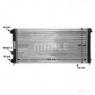 Радиатор охлаждения двигателя MAHLE ORIGINAL D6A MEML 1437573634 CR 411 000S - Изображение 8