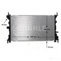 Радиатор охлаждения двигателя MAHLE ORIGINAL J U76ER 1437573632 CR 627 000S - Изображение 8