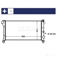 Радиатор охлаждения двигателя MAHLE ORIGINAL CR 1452 000S 1437573656 K Z10BS - Изображение 2