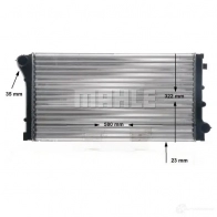 Радиатор охлаждения двигателя MAHLE ORIGINAL CR 1452 000S 1437573656 K Z10BS - Изображение 9