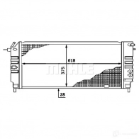 Радиатор охлаждения двигателя MAHLE ORIGINAL DFU DUX CR 438 000S 1437584822 - Изображение 6