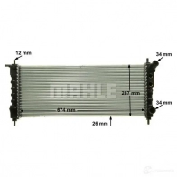 Радиатор охлаждения двигателя MAHLE ORIGINAL 1437636325 QH D9TB CR 313 000P - Изображение 7
