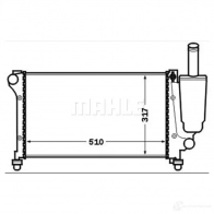 Радиатор охлаждения двигателя MAHLE ORIGINAL CR 1451 000S 1437573596 JCG2L UC - Изображение 6