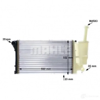 Радиатор охлаждения двигателя MAHLE ORIGINAL CR 1451 000S 1437573596 JCG2L UC - Изображение 9
