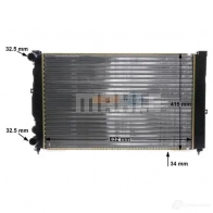 Радиатор системы охлаждения MAHLE ORIGINAL CR647000S 1437636346 K K4YO - Изображение 11
