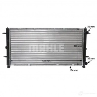 Радиатор охлаждения двигателя MAHLE ORIGINAL 1437636313 F 0HSN CR 398 000S - Изображение 12