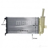 Радиатор охлаждения двигателя MAHLE ORIGINAL 8B9ZC H CR 1443 000S 1437636728 - Изображение 3