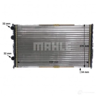 Радиатор охлаждения двигателя MAHLE ORIGINAL CR 1535 000S RA1 I6 1437637071 - Изображение 9
