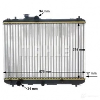 Радиатор охлаждения двигателя MAHLE ORIGINAL Y NLEJFM CR 1194 000S 1437636716 - Изображение 9