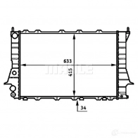 Радиатор охлаждения двигателя MAHLE ORIGINAL 1437637091 CR 358 000S T HXGP5 - Изображение 8