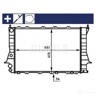 Радиатор охлаждения двигателя MAHLE ORIGINAL 1437637091 CR 358 000S T HXGP5 - Изображение 9