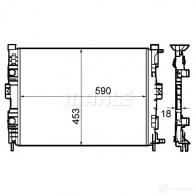 Радиатор охлаждения двигателя MAHLE ORIGINAL EHBE0 2 CR 1690 000S 1437636941 - Изображение 4