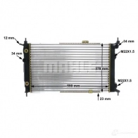 Радиатор охлаждения двигателя MAHLE ORIGINAL 1437588070 CR 421 000S WXP4G 2 - Изображение 8