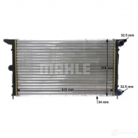 Радиатор охлаждения двигателя MAHLE ORIGINAL 1437584807 CR 641 000S L8X2 JAR - Изображение 9