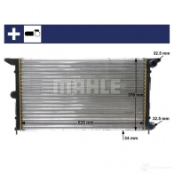 Радиатор охлаждения двигателя MAHLE ORIGINAL 1437584807 CR 641 000S L8X2 JAR - Изображение 10