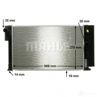 Радиатор охлаждения двигателя MAHLE ORIGINAL 1437574710 YHE0 W CR 1078 000S - Изображение 7