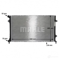 Радиатор охлаждения двигателя MAHLE ORIGINAL 1437636969 13JG 3Z CR 30 000S - Изображение 8