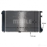 Радиатор охлаждения двигателя MAHLE ORIGINAL CR 238 000S 1437574002 T6X J0 - Изображение 7