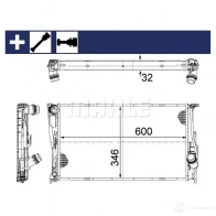 Радиатор охлаждения двигателя MAHLE ORIGINAL CR 1083 000S 1437574020 X I3VN - Изображение 12