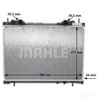 Радиатор охлаждения двигателя MAHLE ORIGINAL CR 656 000S 1437574472 38 NN96K - Изображение 9