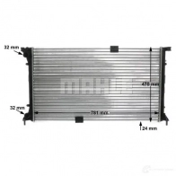 Радиатор охлаждения двигателя MAHLE ORIGINAL CR 1505 000S E IAQT 1437574058 - Изображение 9